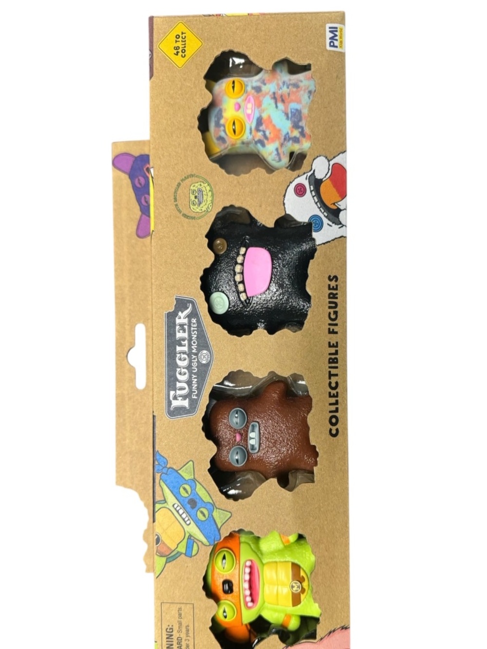 Fuggler Series 2 Collectible Figures 4-Pack, 2.5" Figures, Gaptooth McGoo, Stink
